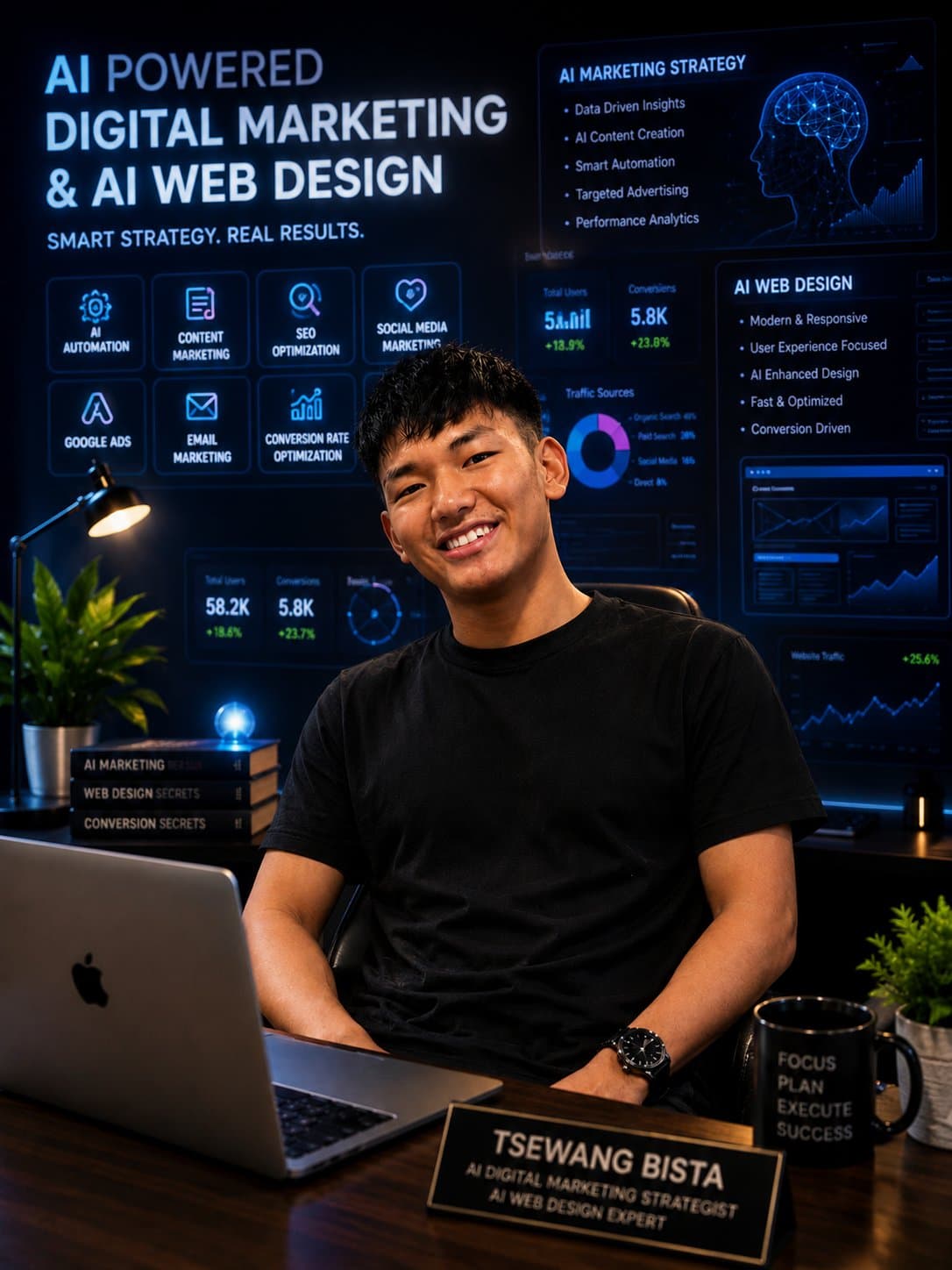 Tsewang Bista — AI powered digital marketing and AI web design