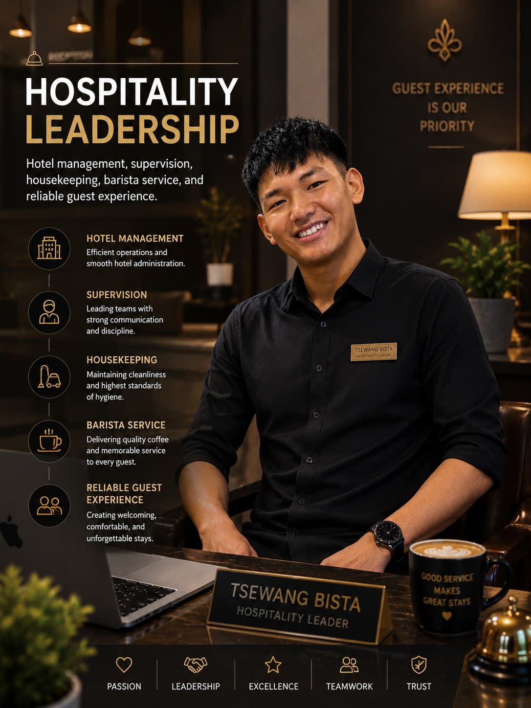 Tsewang Bista — Hospitality Leadership